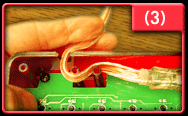 Wrap the cord around the strain reliefs